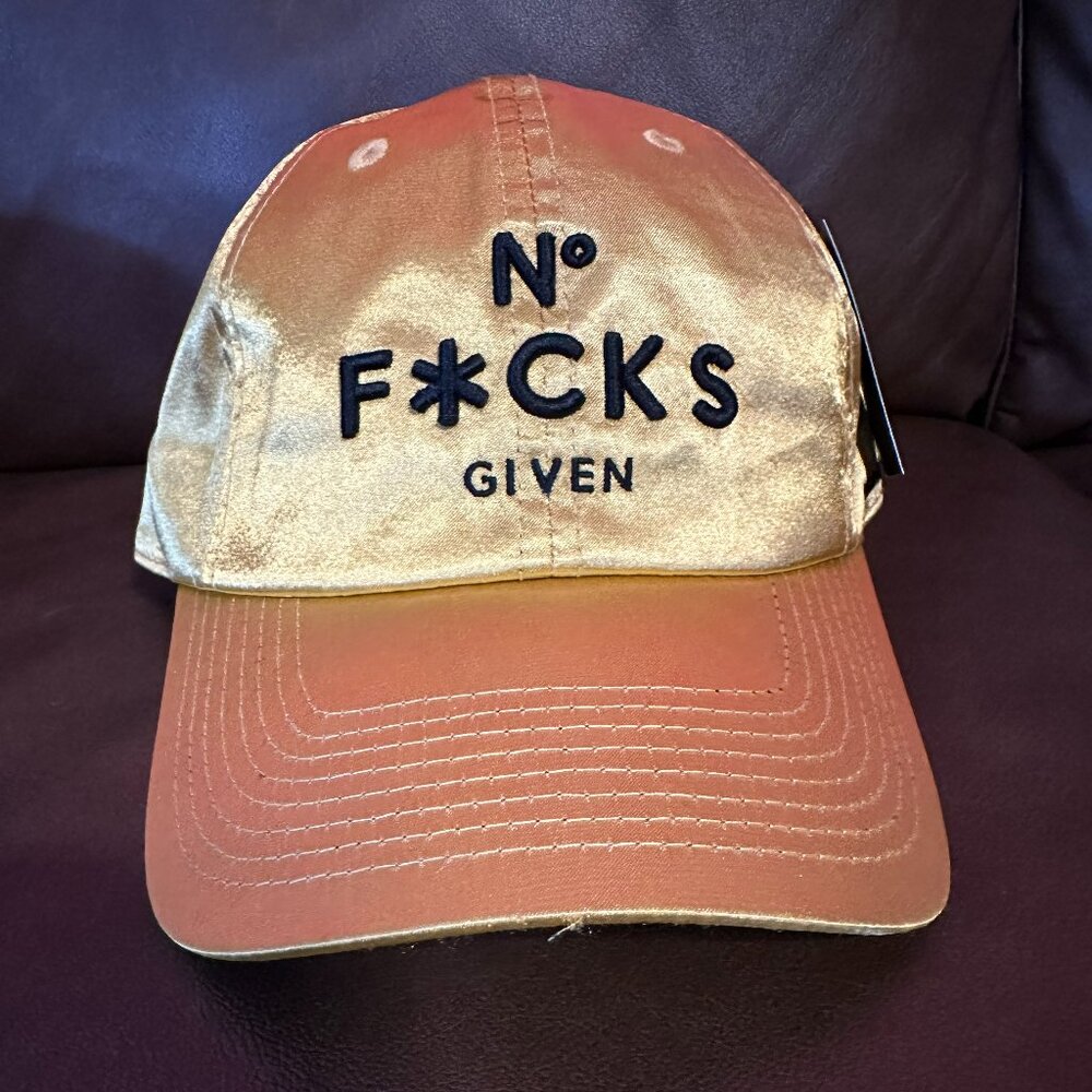 Field Grade No F*cks Given Logo Embroidered Hat